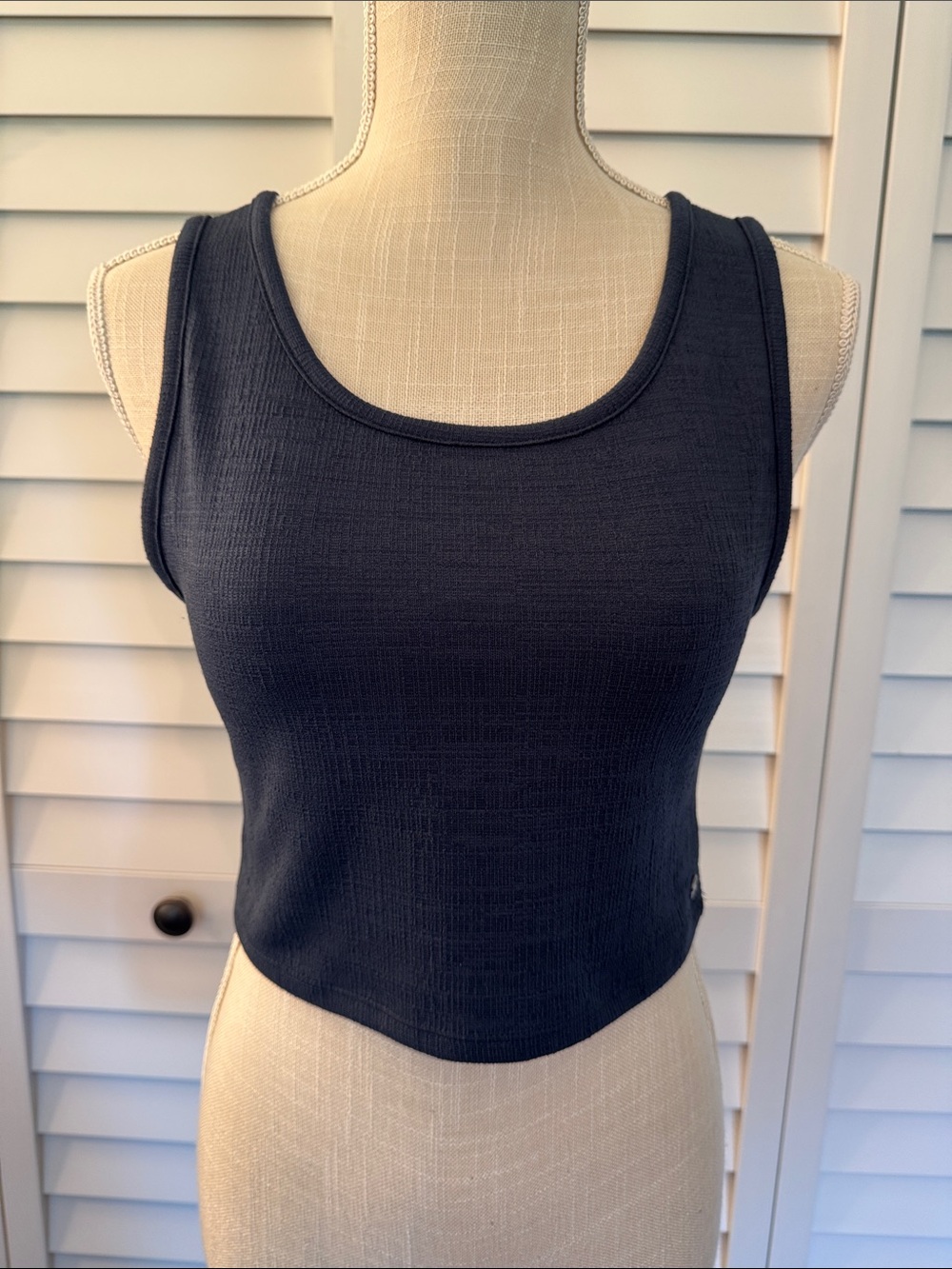 Roxy Good Keepsake Cropped Tank- Blue
